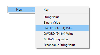 power-throttling-win10-select-dword-value