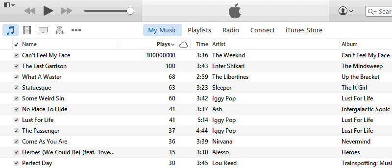 Adjusting Play Count in iTunes