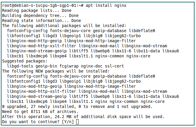 Servidor Matrix 18 Instalar Nginx