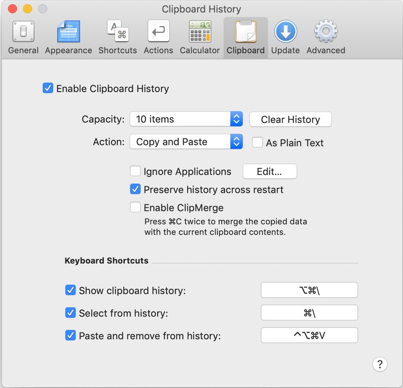 barra de lanzamiento-mac-configuraciones-portapapeles-historial