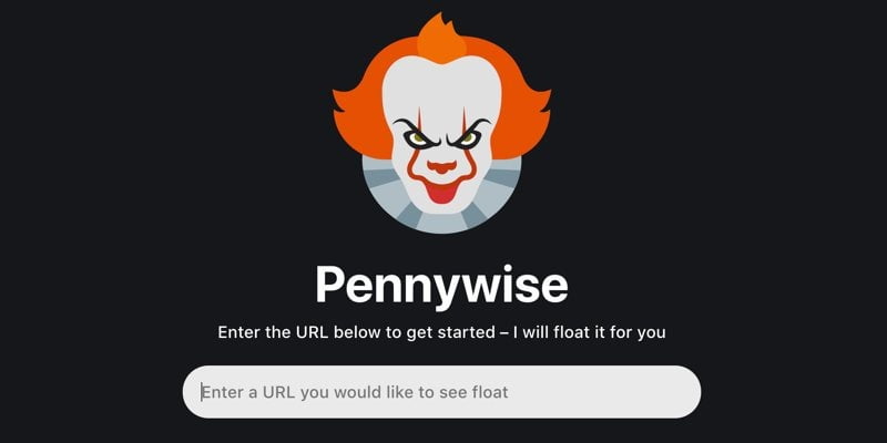 Open Websites Floating Window Pennywise Featured