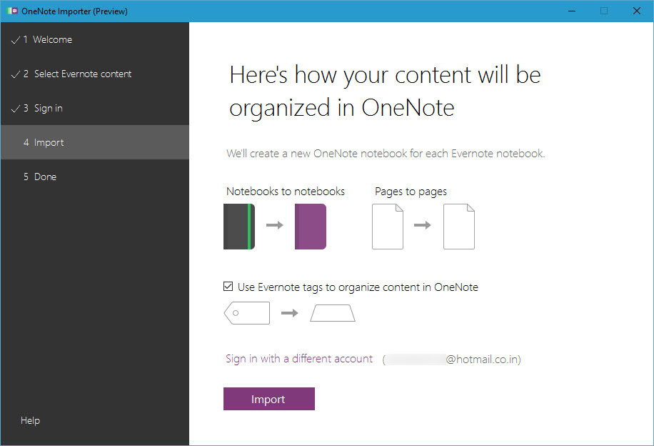 evernote-a-onenote-seleccionar-importar