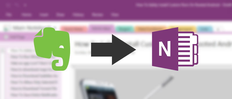 Move Your Evernote to OneNote