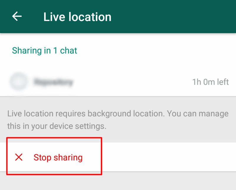 whatsapp-privacidad-ubicación-dejar de compartir