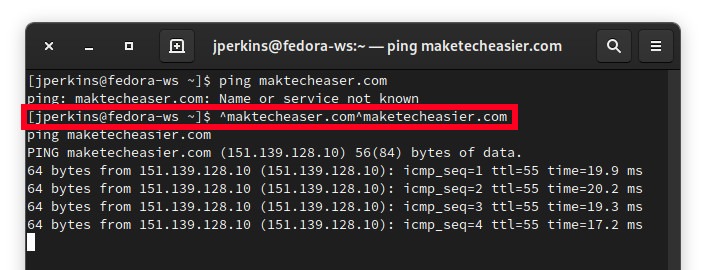 Consejos y trucos de Bash Ejemplo de ping