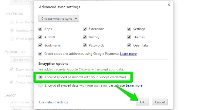 Sync-Chrome-Data-Encrypt-contraseñas