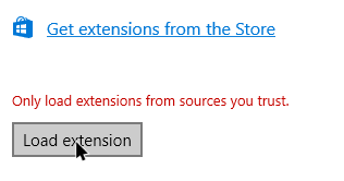 instalar extensiones de borde seleccionar extensión de carga