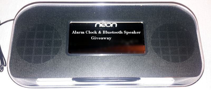 Neon Alarm Clock and Bluetooth Speaker - Review and Giveaway