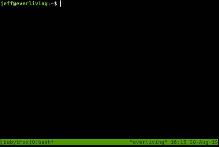 Sesión Tmux