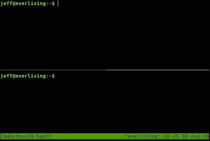 Paneles de interruptores Tmux