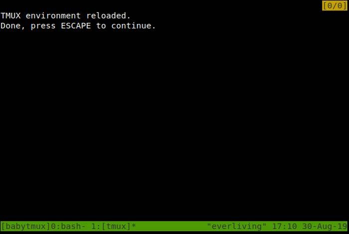 Instalación del complemento Tmux