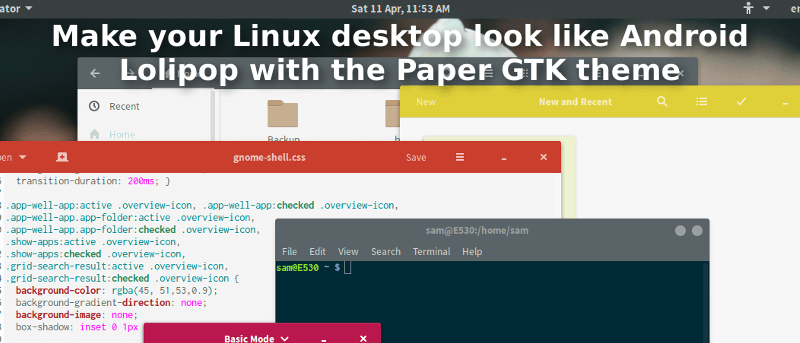 Make Your Linux Desktop Look Like Android Lolipop With the Paper GTK Theme