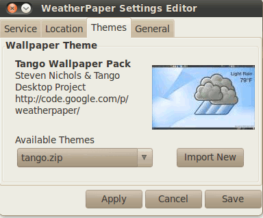 Weatherpaper-temas