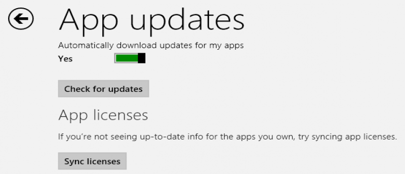 Cómo forzar la sincronización de licencias de aplicaciones en Windows 8