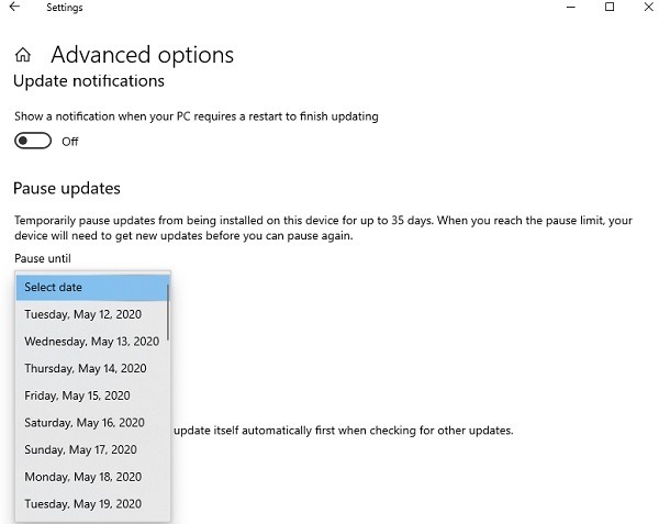 Cómo la actualización de Windows 10 1903 interrumpe las actualizaciones de Chromium Pause