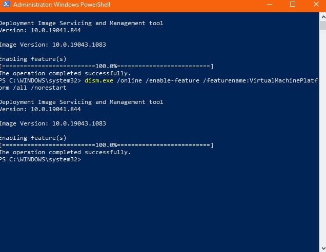 Instalación de componentes de Windows Linux Ext4 Wsl