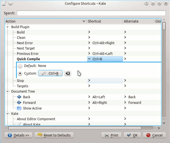 kate-build-output-setting