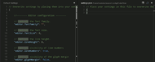 Fácil configuración editando algunos archivos JSON.