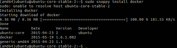 Instale marcos y aplicaciones en Ubuntu Snappy Core.