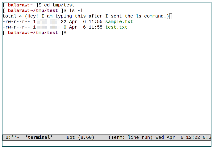 5 Emacs Hacks 07 Modo de línea de terminal 1