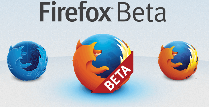 Sitio web beta de Firefox.