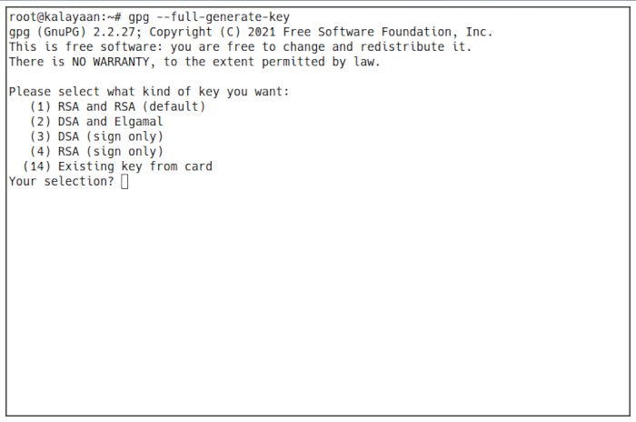 Contraseña de Emacs 05 Gpg Generar clave