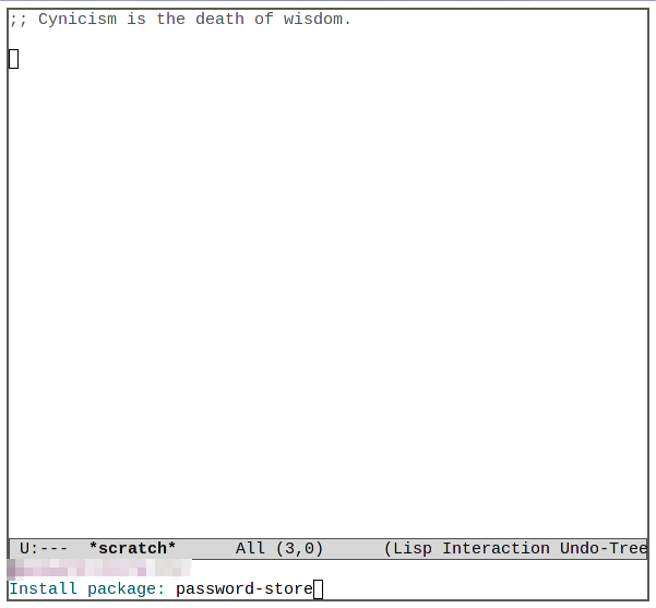 Instalación del paquete Emacs Password 12