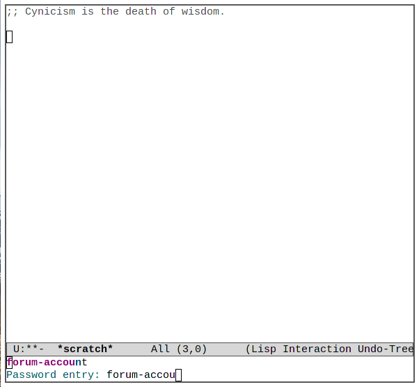 Contraseña de Emacs 15 Editar contraseña