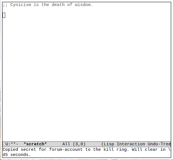 Contraseña de Emacs 18 Copiar contraseña