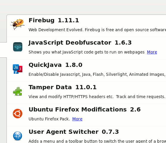 remnux-firefox-complemento