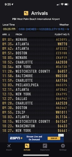 Consultar vuelos Aplicaciones Iphone Flightboard