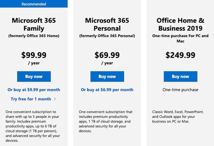 ¿Qué es el precio personal de Microsoft 365?