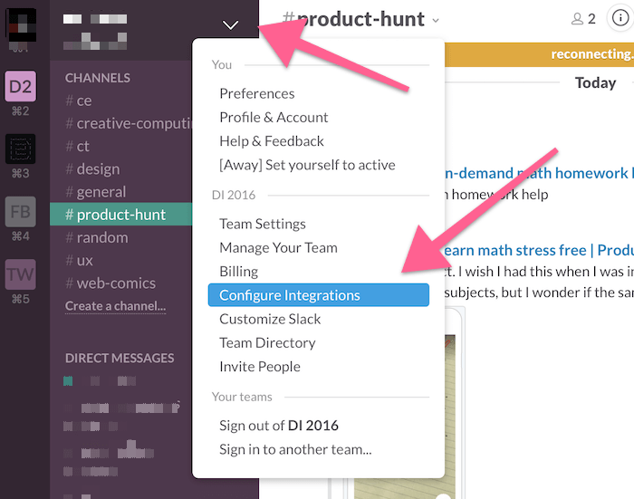 Slack-rss-preferencias