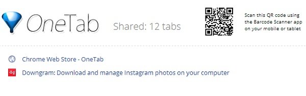OneTab-Share-QR-Code