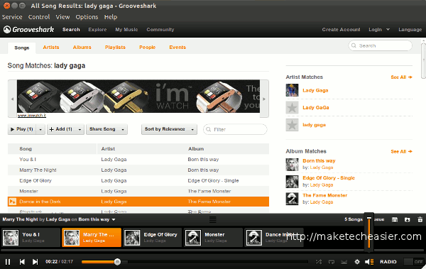 nuvolaplayer-grooveshark-jugando