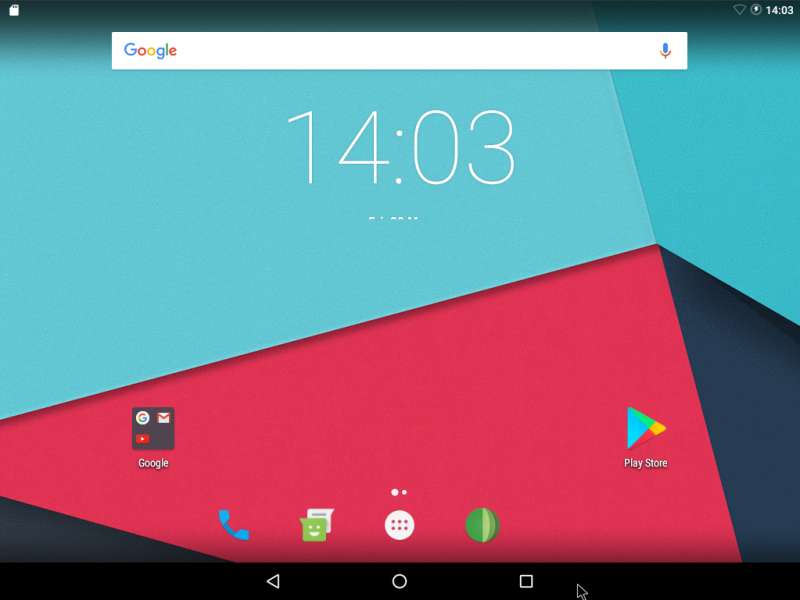 Tableta Android x86