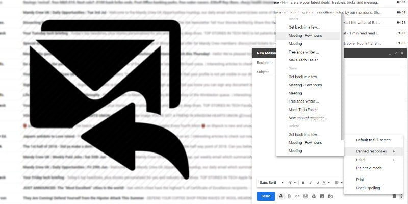 Cómo enviar respuestas enlatadas como respuestas automáticas en Gmail