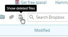 Cómo ver y recuperar archivos eliminados en Dropbox
