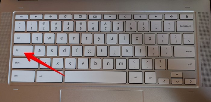 Significado del icono de búsqueda del teclado Chromebook