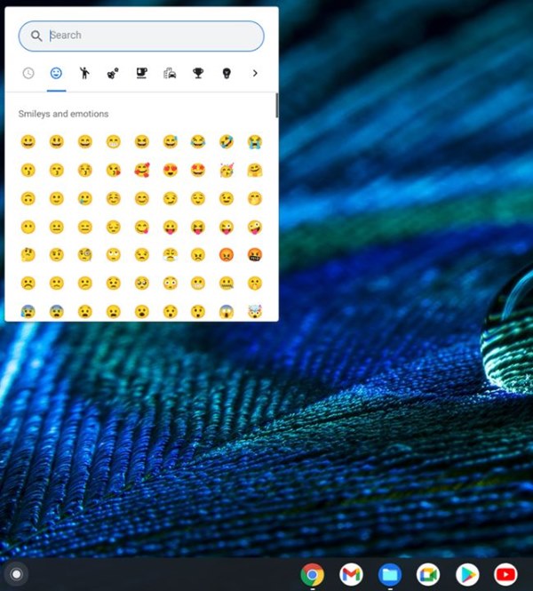 Emojis del teclado de Chromebook