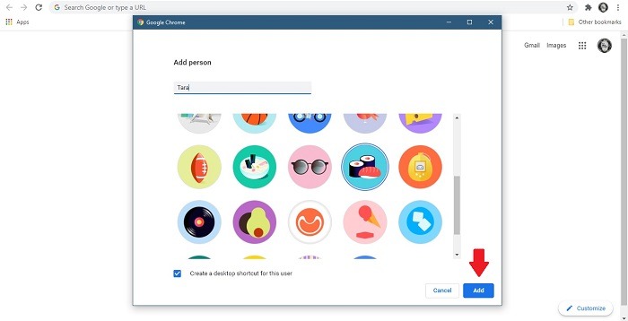 Cómo crear nuevos perfiles de usuario Firefox Chrome Agregar persona con avatar