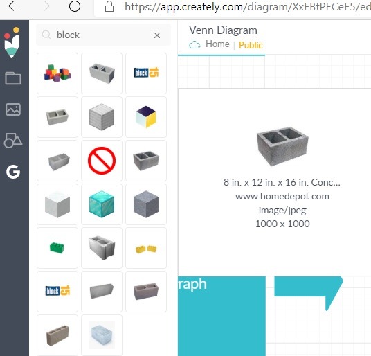 Software de Diagramas Creately Shapes Online 1