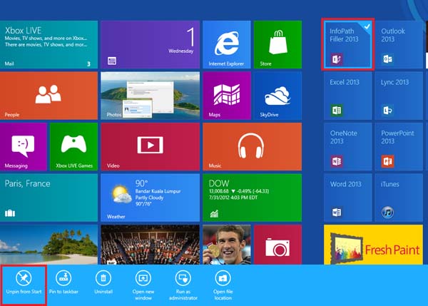 Quitar programas preinstalados Windows 8 - Desbloquear aplicación