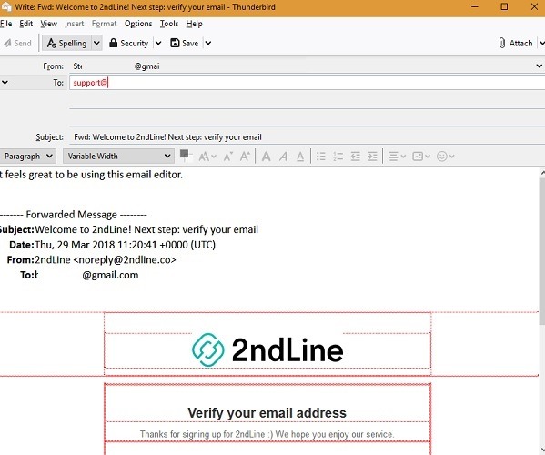 Escribir correos electrónicos de Gmail en Thunderbird1