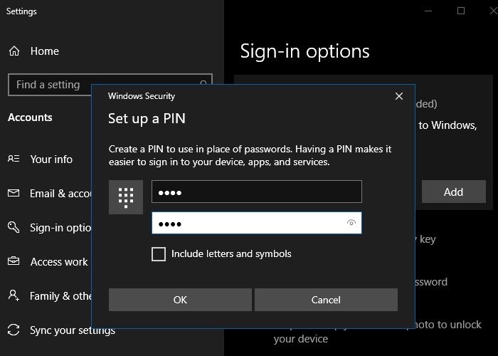 Inicio de sesión automático Win10 Agregar un Hellopin