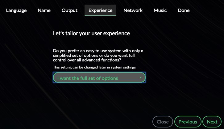 Para facilitar el proceso de configuración, es posible que desee limitar las opciones a las que tiene acceso.