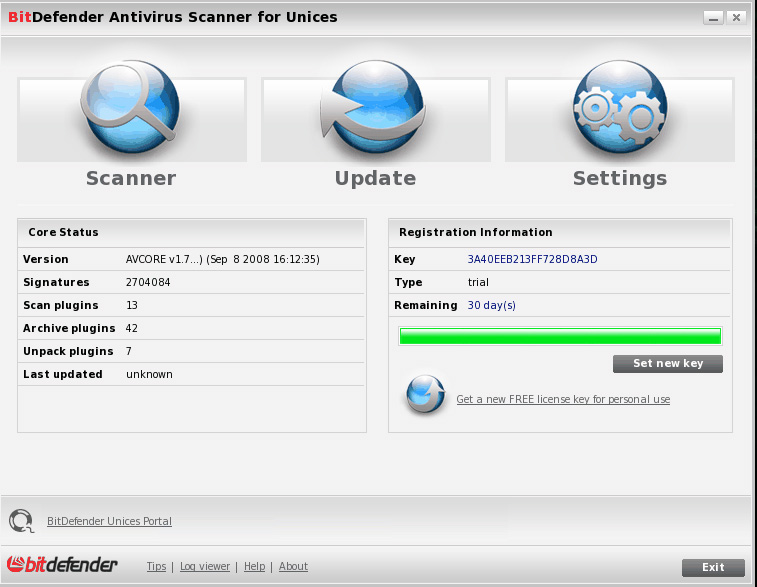 Escáner antivirus BitDefender para Unices