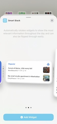 Apple Ios 14 Widgets Pila inteligente dos