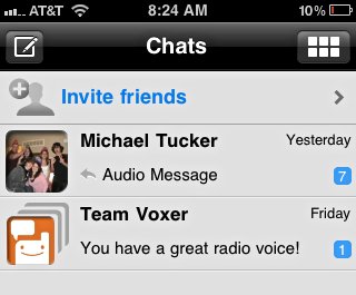 Voxer-Chats