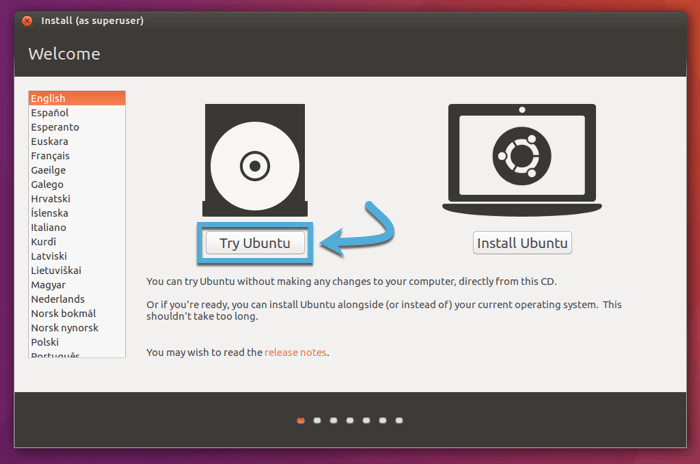 create-linux-live-usb-macos-try-ubuntu-startup-screen